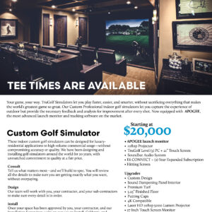 CUSTOM Tru Golf Simulator
